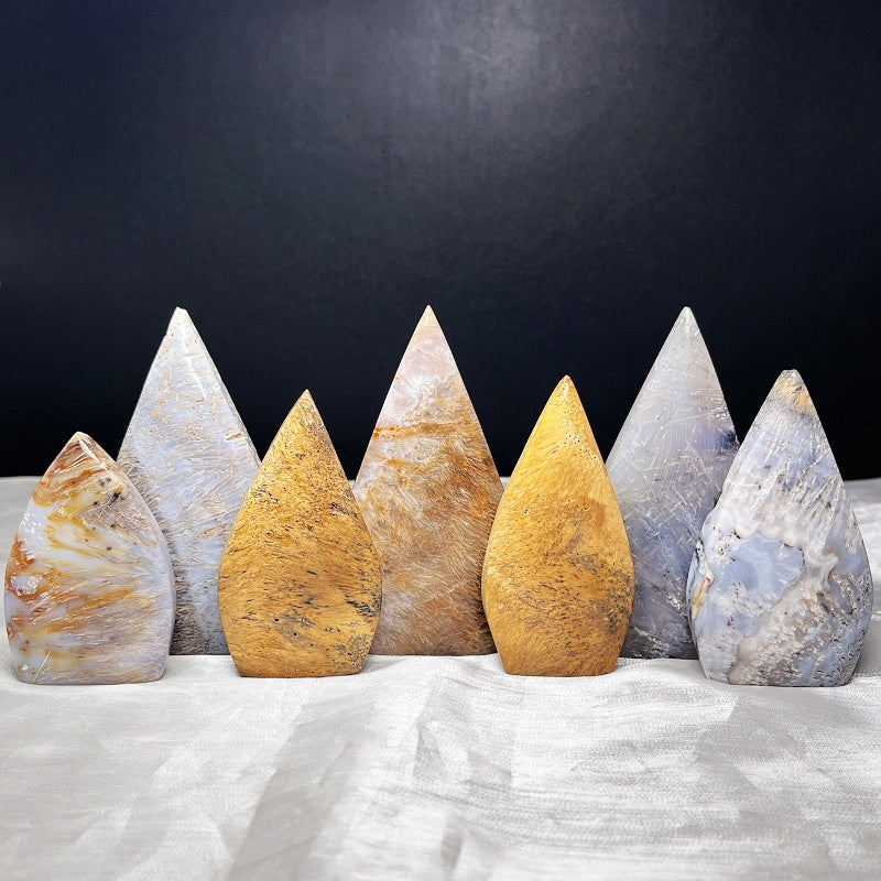 Natural Agate hair crystal ornament Heal ing Gemstone Home Decor
