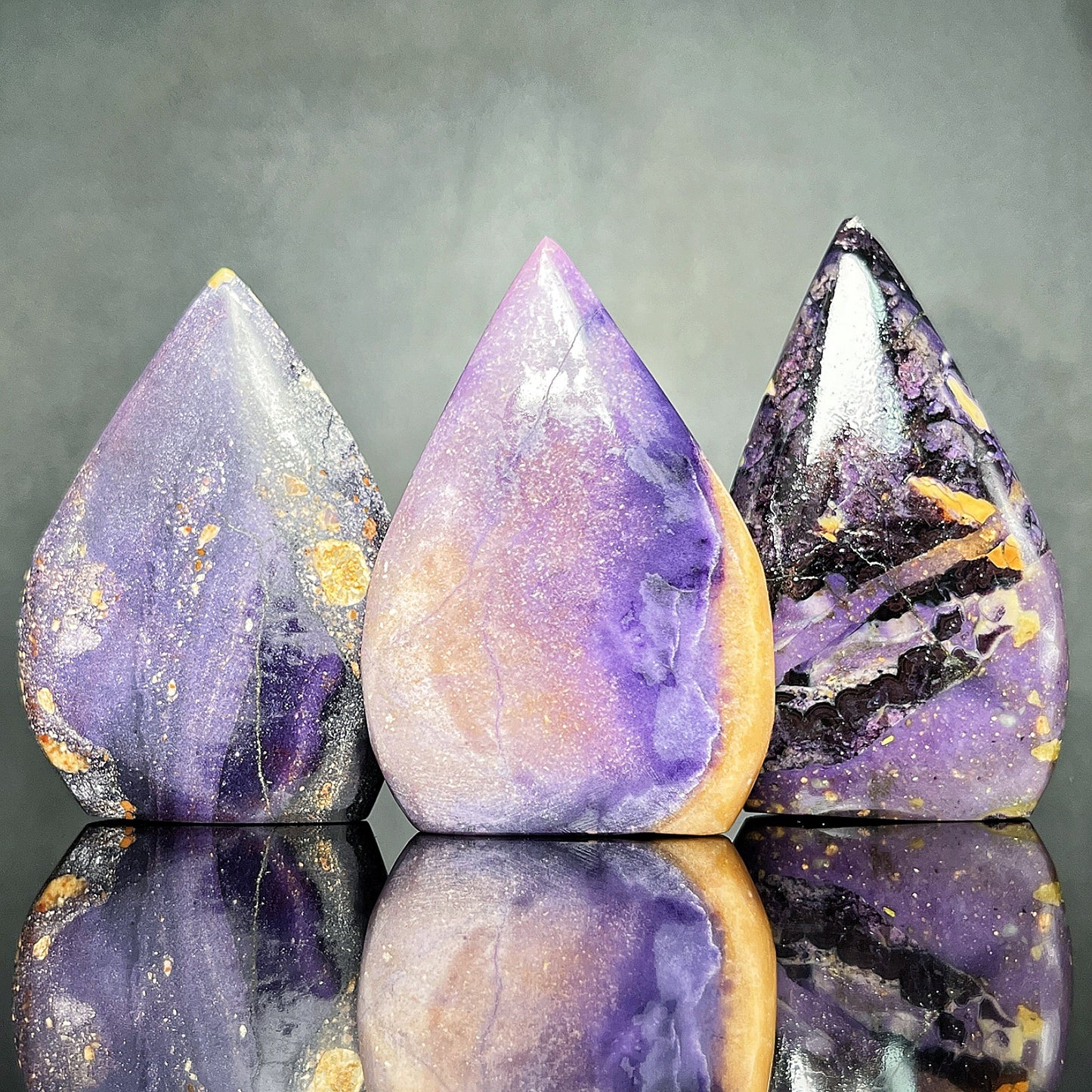 Natural Purple fluorite root ornament Heal ing Gemstone Home Decor