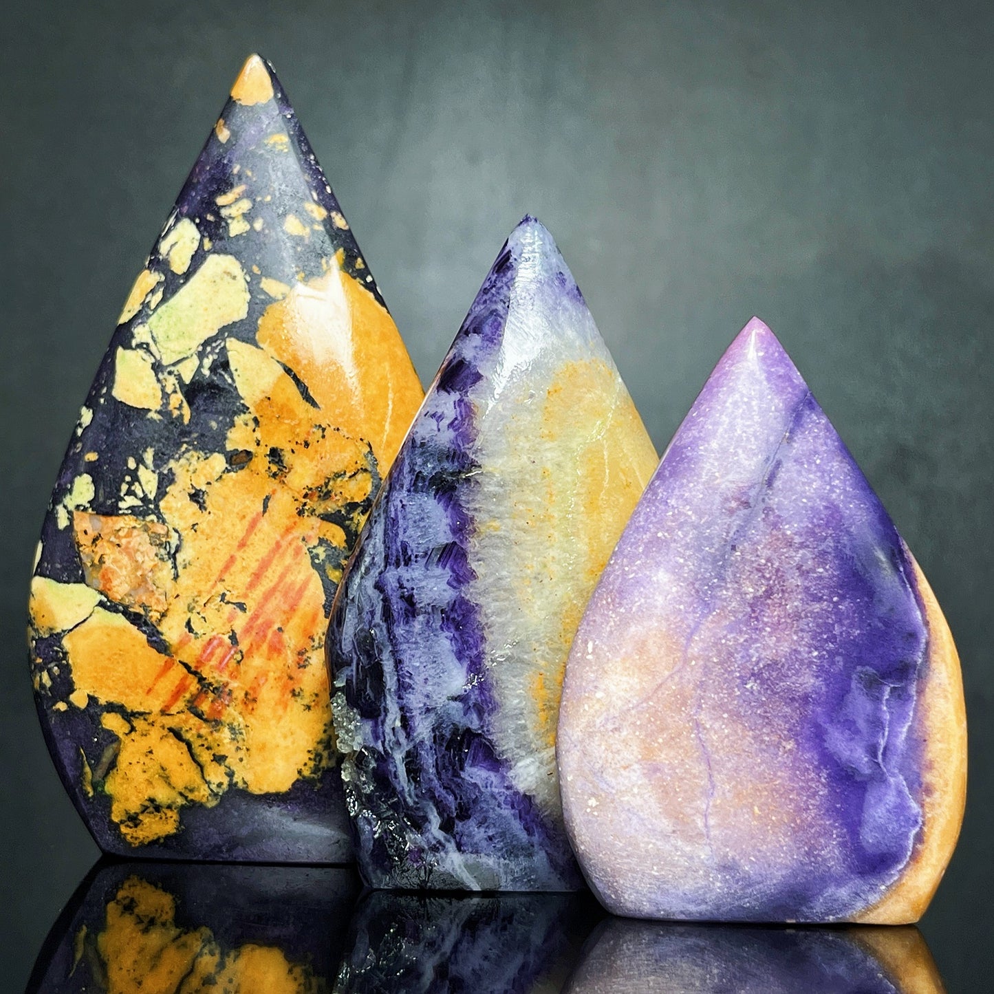 Natural Purple fluorite root ornament Heal ing Gemstone Home Decor