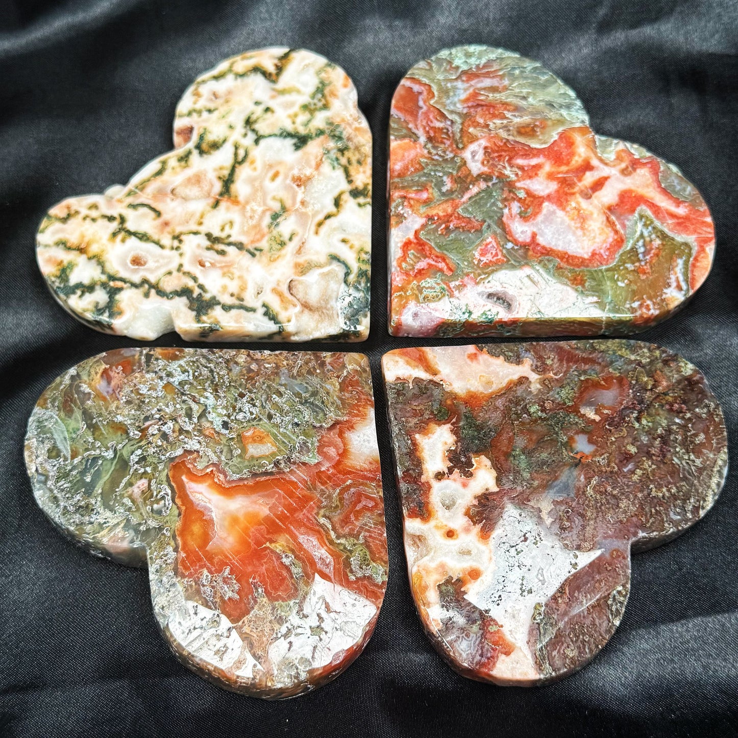 Natural Red Water Grass Agate Love Heal ing Gemstone Home Decor