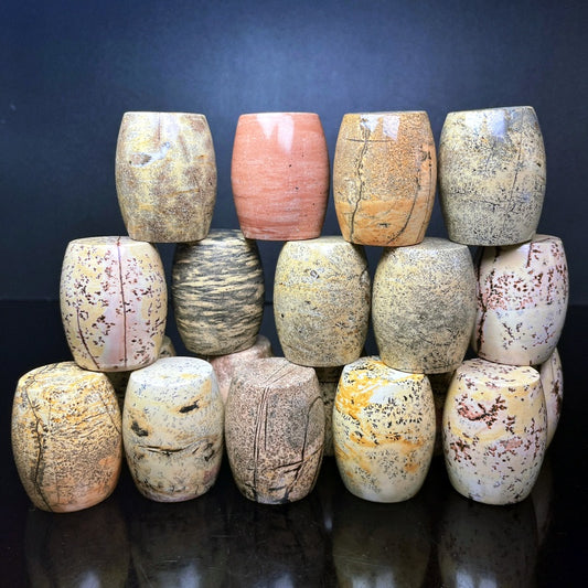 Natural Chinese painting stone pier Heal ing Gemstone Home Decor