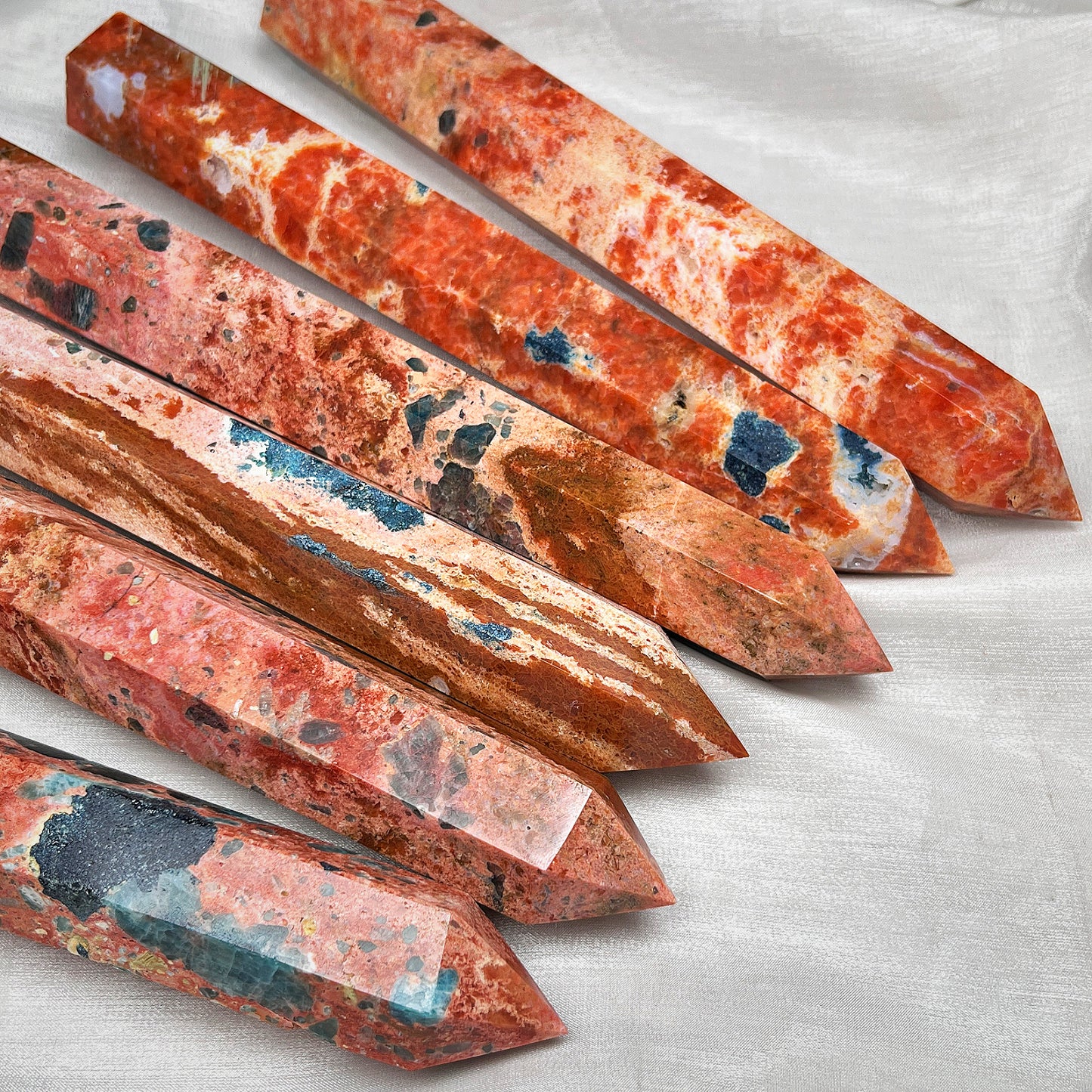 Natural Solar phosphorus glow symbiotic column Healing  Gemstone Home Decor