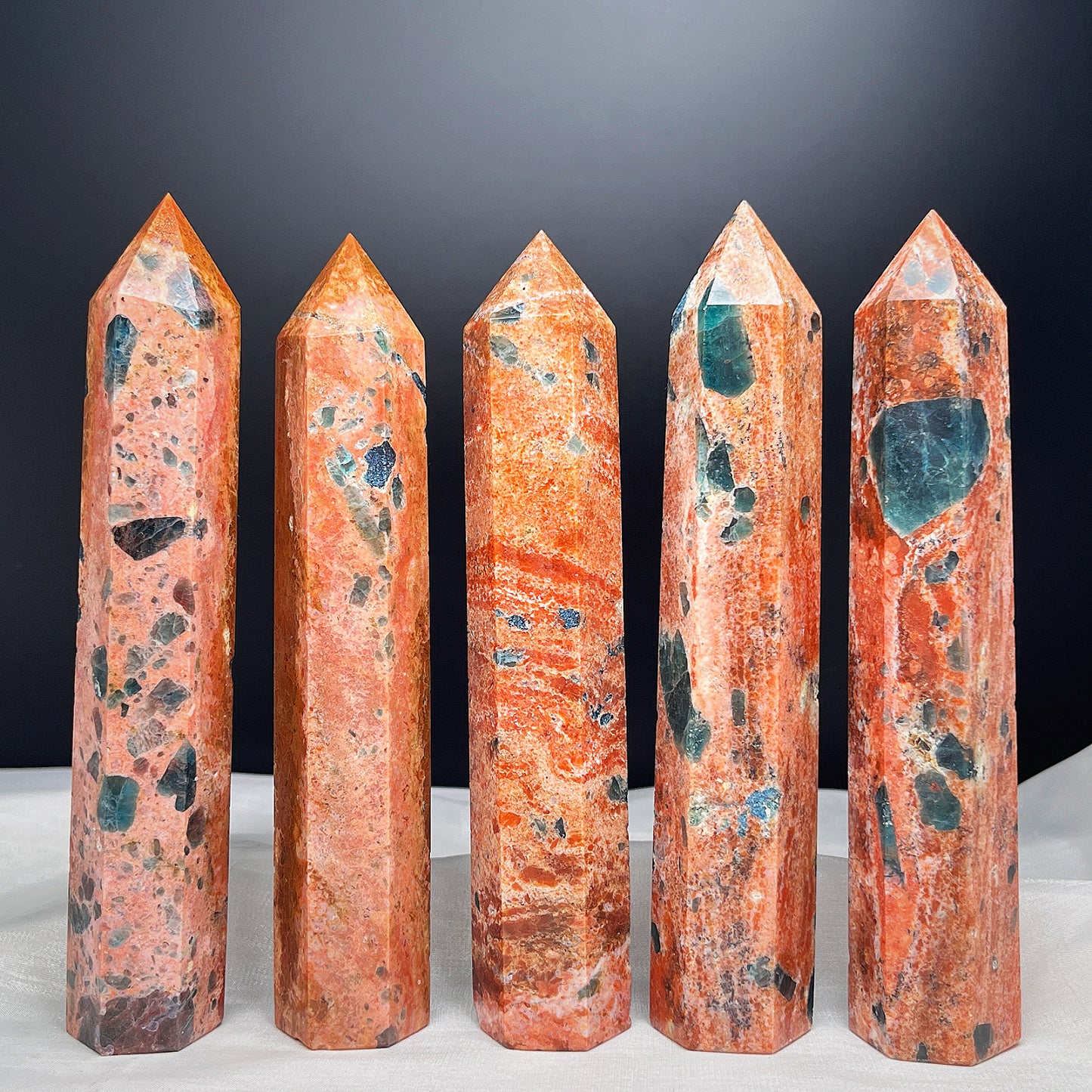 Natural Solar phosphorus glow symbiotic column Healing  Gemstone Home Decor