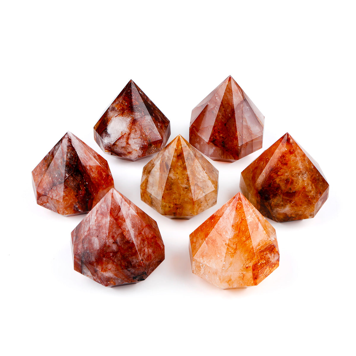 Natural Red gum flower carved diamond ornament Heal ing Gemstone Home Decor