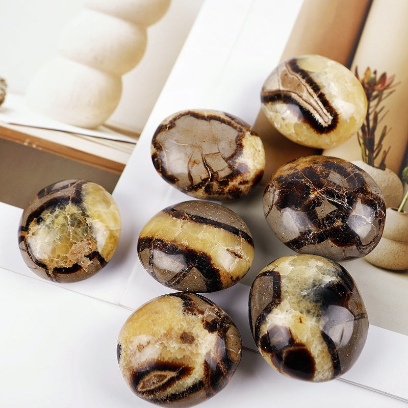 Natural Playing with turtle shaped stones and rolling stones  Heal ing Gemstone Home Decor gift