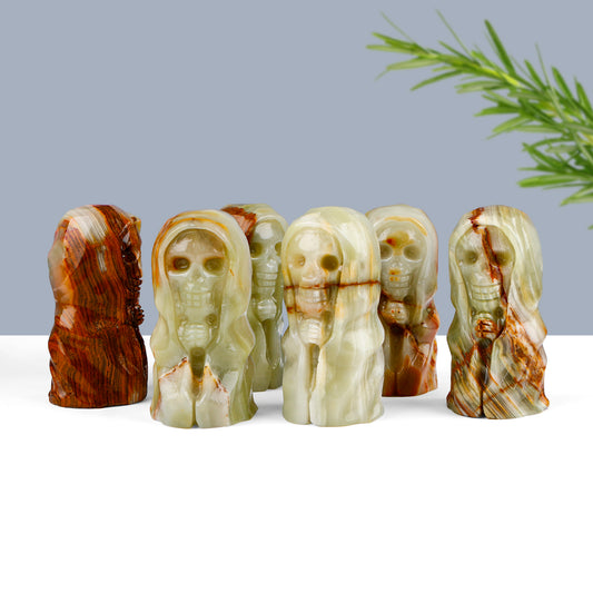 Natural Afghan Jade Carving Devil Heal ing Gemstone Home Decor