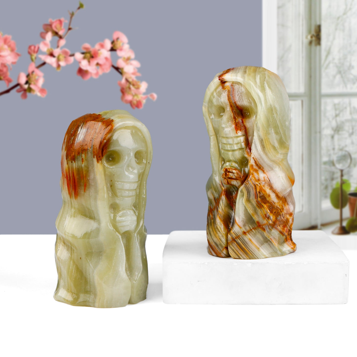 Natural Afghan Jade Carving Devil Heal ing Gemstone Home Decor