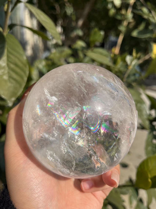 clear quartz big sphere