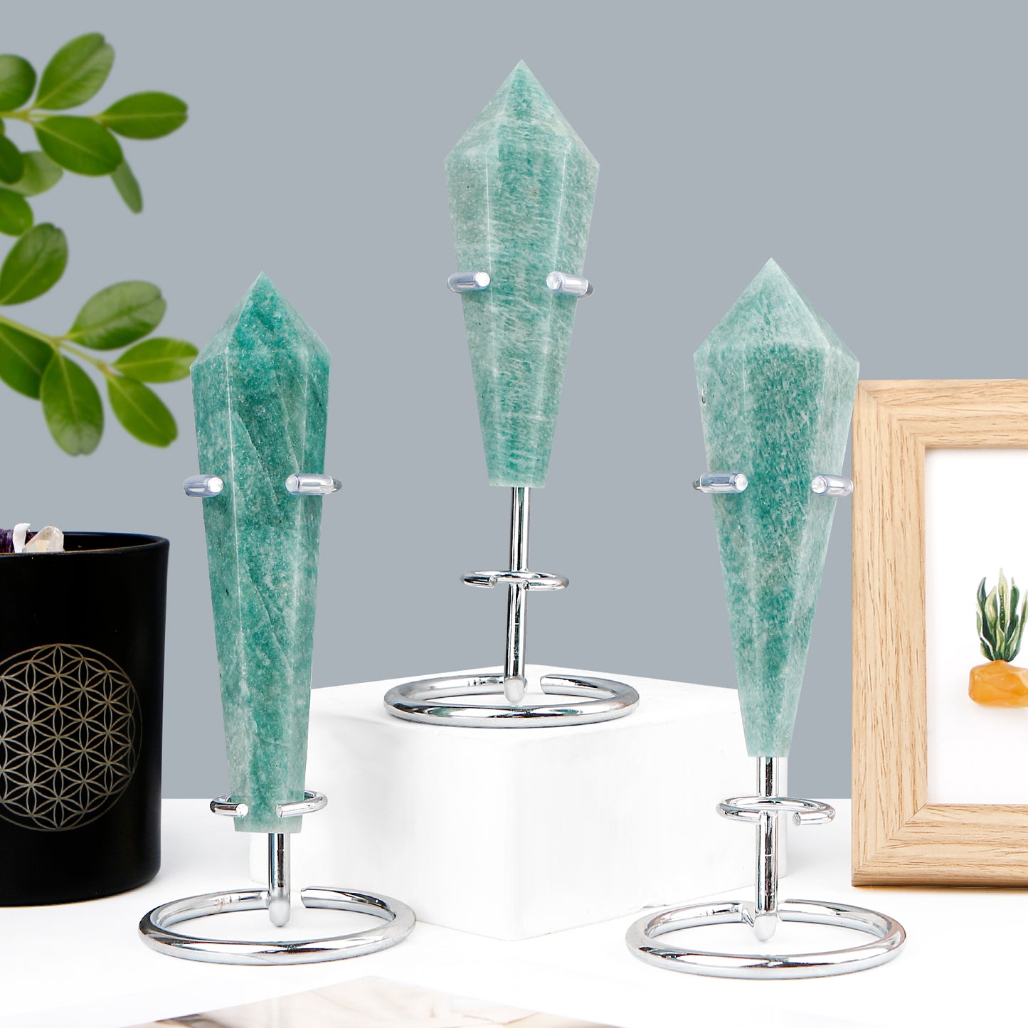 Natural Tianhe Stone scepter Heal ing Gemstone Home Decor