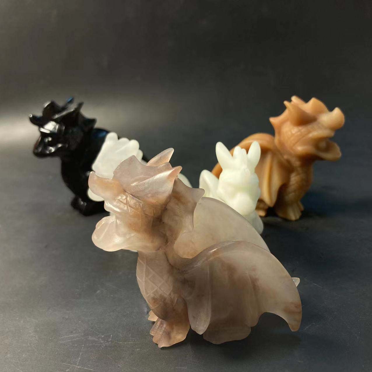 Crystal Dragon Carvings